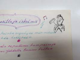 Sotilasmuistio, matruusi T.K. - Rio Del Pansio, TurLas -varusmiesaikaisia muistoja ja piirroksia ym. varten tarkoitettu kirja