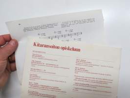 Kitarakoulu - Gitarrskola