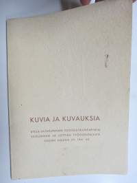 Kuvia ja kuvauksia Etelä-Satakunnan Suojeluskuntapiirin Esikunnan ja Lottien työskenteluystä sodan aikana vv. 1941-42