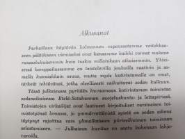 Kuvia ja kuvauksia Etelä-Satakunnan Suojeluskuntapiirin Esikunnan ja Lottien työskenteluystä sodan aikana vv. 1941-42