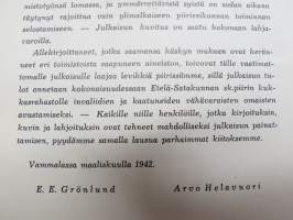 Kuvia ja kuvauksia Etelä-Satakunnan Suojeluskuntapiirin Esikunnan ja Lottien työskenteluystä sodan aikana vv. 1941-42