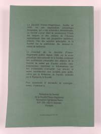 Suomalais-Ugrilaisen seuran Aikakauskirja 87 = De La Société Finno-Ougrienne 87