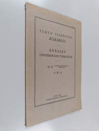 Turun Yliopiston julkaisuja - Sarja A, Physico-Mathematica Biologica, Osa IV : 4
