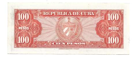 Kuuba 100 Pesos 1959 seteli
