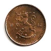 25  penniä  1942 Cu