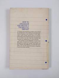 How to Organize and Write a Technical Report