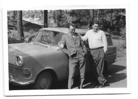 Opel Record  1961  - autovalokuva valokuva 7x10 cm