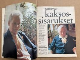 Anna 1967 nr 19, ilmestynyt 9.5.1967, Tarja Berggårdh, Vanhan pappilan kaksossisarukset - Impi Tikkanen ja Hilja Repo, Viisi menevää naista ja kävelypuku
