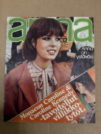 Anna 1975 nr 32, ilmestynyt 5.8.1975, Uma, Monacon Caroline ja Caroline Kennedy, Margareta Aittokoski, Erica Joni, Kerttu Horila