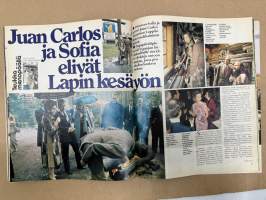 Anna 1975 nr 25-26, ilmestynyt 17.6.1975, Totuusleikissä Kirka, Silja Mellanen, Rita Hayworth, Juvan Carlos ja Sofia elivät Lapin kesäyön