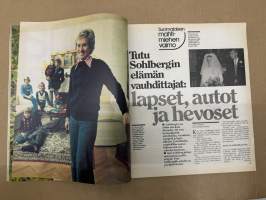 Anna 1975 nr 50, ilmestynyt 9.12.1975,  Tuulikki (Tutu) Sohlberg, Suvi Lukkarinen, Arto Tuomisen viikko