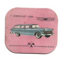 Chervolet 1500 - autokuva  autokortti, keräilykuva, kahvipakettikuva