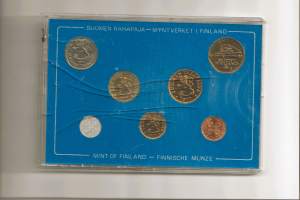 Suomen Rahapajan leimakiiltoiset metallirahat - vuosisarja 1977