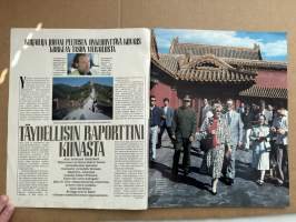 Kotiliesi 1986 nr 19 (3.10.1986), Rauni Luoma, Sorsan mukana Kiinassa, huonekalu, kaava-arkki, peruna