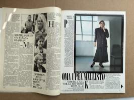 Kotiliesi 1986 nr 19 (3.10.1986), Rauni Luoma, Sorsan mukana Kiinassa, huonekalu, kaava-arkki, peruna