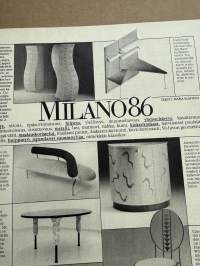 Kotiliesi 1986 nr 19 (3.10.1986), Rauni Luoma, Sorsan mukana Kiinassa, huonekalu, kaava-arkki, peruna