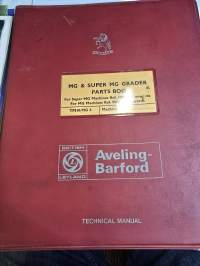 MG  &amp; super  MG  grader parts book