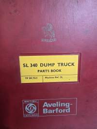 SL 340 dump truck parts book.  TP 501/ sl 3.