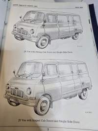 BMC light commercial vehicles type JU service parts book