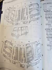 BMC light commercial vehicles type JU service parts book