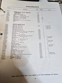 Leyland 2 tonner spare parts catalogue. 1964