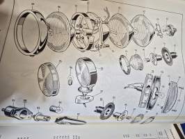 Commer 7,5 - 8 - 10 and 12 ton models parts list  1962