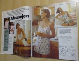 Suuri Käsityö lehti N:o 2 1995 kaava-arkit mukana