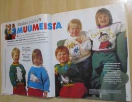 Suuri Käsityö lehti N:o 2 1995 kaava-arkit mukana