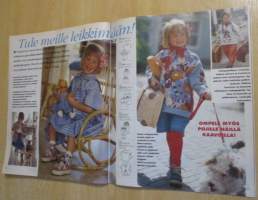 Suuri Käsityö lehti N:o 2 1995 kaava-arkit mukana