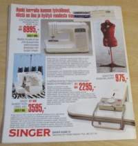 Suuri Käsityö lehti N:o 2 1995 kaava-arkit mukana