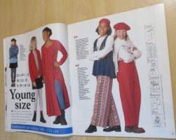 Suuri Käsityö Lehti N:o 8 1995 kaava-arkit mukana