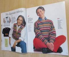 Suuri Käsityö Lehti N:o 8 1995 kaava-arkit mukana