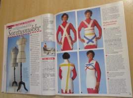 Suuri Käsityö Lehti N:o 8 1995 kaava-arkit mukana