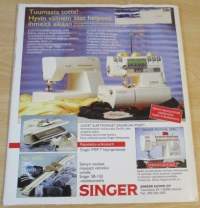 Suuri Käsityö Lehti N:o 8 1995 kaava-arkit mukana