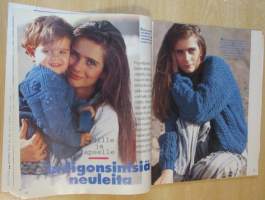 Suuri Käsityö lehti N:o 7 1995 kaava-arkki mukana