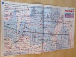 Suuri Käsityö lehti N:o 7 1995 kaava-arkki mukana