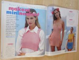 Suuri Käsityö lehti N:o 7 1995 kaava-arkki mukana