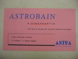 Astrobain lääkemainos / imupaperi 