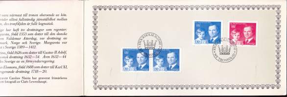 Filatelia Ruotsi -FDC - Ny Tronföljd 1980 - Kruuunperimysjärjestyksen muutos 26.2.1980 (Victoria seuraava hallitsija)