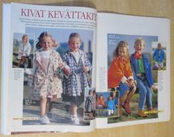 Suuri Käsityö Lehti Parhaat kaavat lapsille Kevät 1996 kaava-arkit mukana