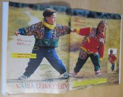 Suuri Käsityö Lehti Parhaat kaavat lapsille Kevät 1996 kaava-arkit mukana