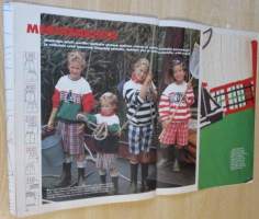 Suuri Käsityö Lehti Parhaat kaavat lapsille kevät 1993 Kaava-arkit mukana