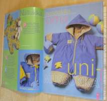 Muoti Muksu Lesten muoti- ja kaavalehti Kevät N:o 1 1998 kaava-arkit mukana