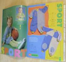 Muoti Muksu Lesten muoti- ja kaavalehti Kevät N:o 1 1998 kaava-arkit mukana