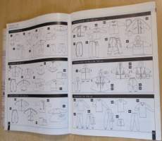 Muoti Muksu Lesten muoti- ja kaavalehti Kevät N:o 1 1998 kaava-arkit mukana