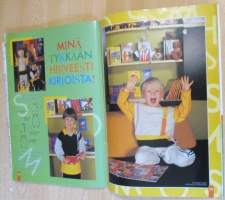 Muoti Muksu Lesten muoti- ja kaavalehti Kevät N:o 1 1998 kaava-arkit mukana