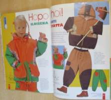 Muoti Muksu Lesten muoti- ja kaavalehti Kevät N:o 1 1998 kaava-arkit mukana