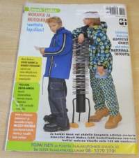 Muoti Muksu Lesten muoti- ja kaavalehti Kevät N:o 1 1998 kaava-arkit mukana