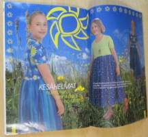 Muoti Muksu Lasten muoti- ja kaavalehti Kesä N:o 2 1998 kaava-arkit mukana