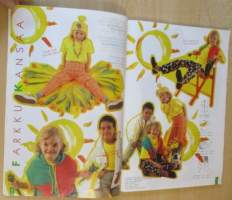 Muoti Muksu Lasten muoti- ja Kaavalehti Kesä N:o 2 1996 kaava-arkit mukana